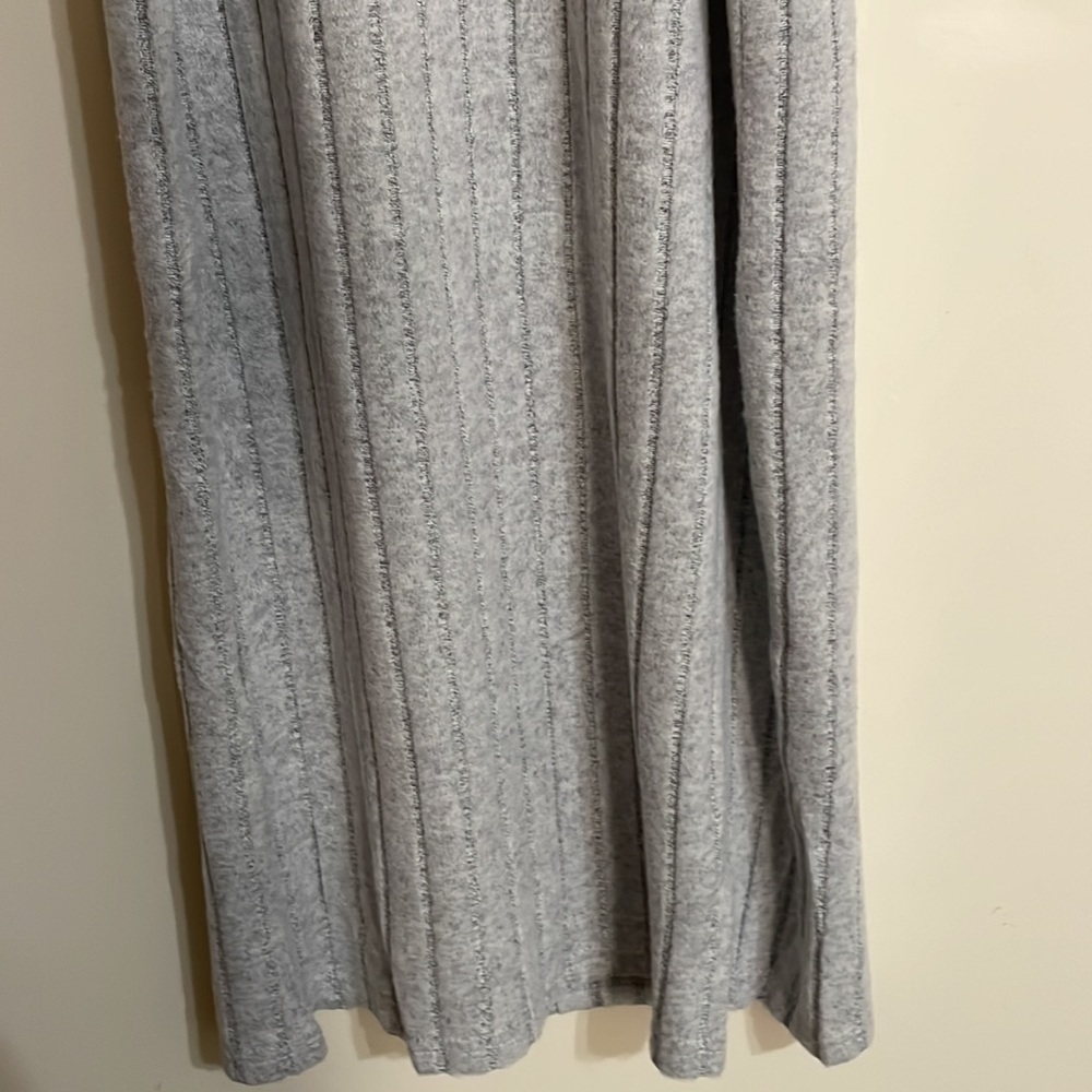 NWT Womens Gray Halter Ribbed Bodycon Sweater Midi Dress - Picture 15 of 17